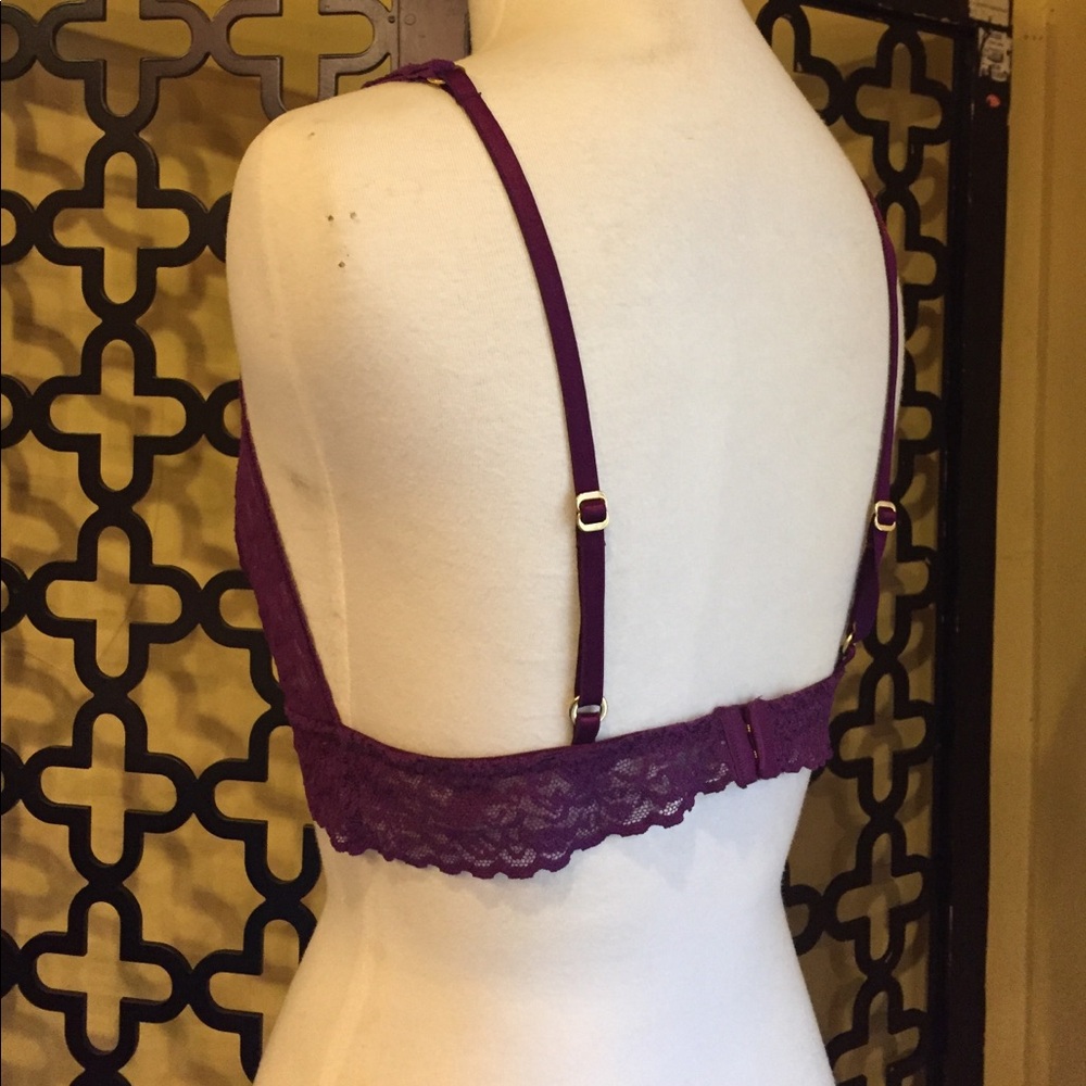 VS PURPLE TRIANGLE BRALETTE - Picture 3 of 7